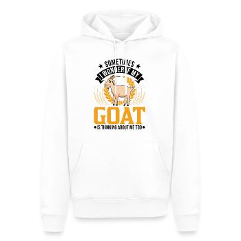 Ziegen Geschenk Ziegenwirt Ziege - Männer Premium Bio Hoodie - Weiß - Vorne - Nico (187cm)