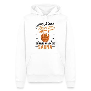 Sauna Therapie Saunameister Saunagänger - Männer Premium Bio Hoodie - Weiß - Vorne - Nico (187cm)