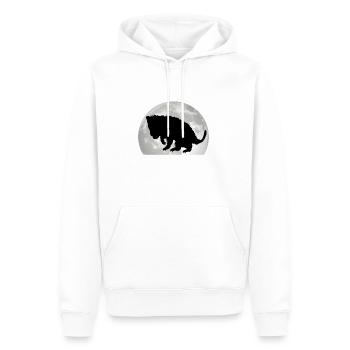 Opossum Lune Opossum Marsupial - Sweat à capuche Premium bio Homme - blanc - Devant - Nico (187cm)