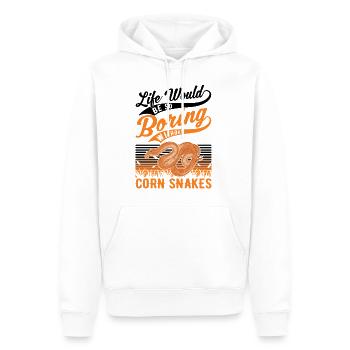 Corn Snake Cadeau Corn Snake - Sweat à capuche Premium bio Homme - blanc - Devant - Nico (187cm)