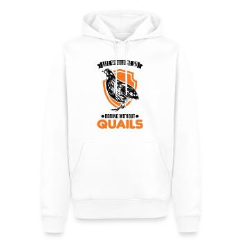 Warnung Wachtel Wachtelzucht Wachtelzüchter - Männer Premium Bio Hoodie - Weiß - Vorne - Nico (187cm)