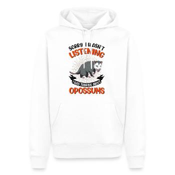 Opossum Cadeau Marsupial Opossum - Sweat à capuche Premium bio Homme - blanc - Devant - Nico (187cm)