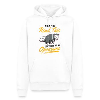 Opossum Cadeau Marsupial Opossum - Sweat à capuche Premium bio Homme - blanc - Devant - Nico (187cm)