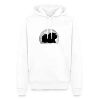 Cochon d’Inde Lune Cochon d’Inde Cochon d’Inde - Sweat à capuche Premium bio Homme - blanc - Devant - Nico (187cm)