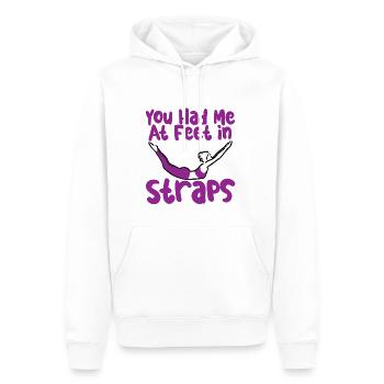 You Had Me At Feet In Straps 2 - Men’s Premium Organic Hoodie - white - Front - Nico (187cm)
