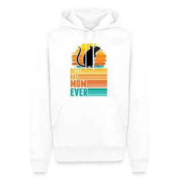 Ratten Mama Rattenbesitzerin Ratten Mädchen - Männer Premium Bio Hoodie - Weiß - Vorne - Nico (187cm)