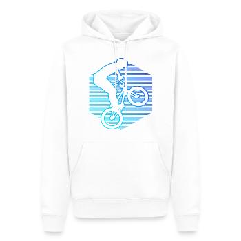 bmx jungen Radfahren bmx fahrrad Damen Bike - Männer Premium Bio Hoodie - Weiß - Vorne - Nico (187cm)