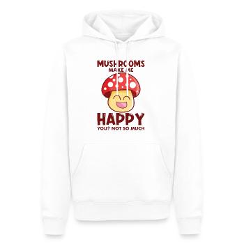 Pilzsammler und Pilz Freunde - Männer Premium Bio Hoodie - Weiß - Vorne - Nico (187cm)