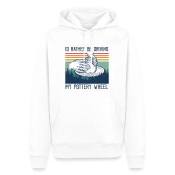 Pottery and pottery - Men’s Premium Organic Hoodie - white - Front - Nico (187cm)