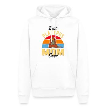 Best Platypus Mom Ever Schnabeltier Mama - Men’s Premium Organic Hoodie - white - Front - Nico (187cm)