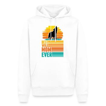 Best Wolf Mom Ever Wolf Mama - Männer Premium Bio Hoodie - Weiß - Vorne - Nico (187cm)