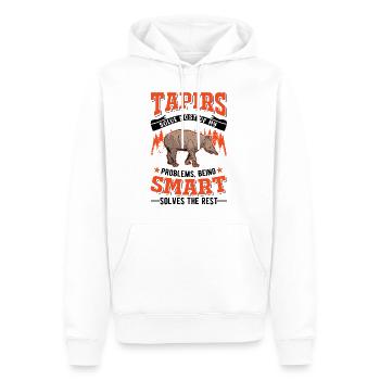 Tapir Flachlandtapir Tapirdae Tapir - Männer Premium Bio Hoodie - Weiß - Vorne - Nico (187cm)