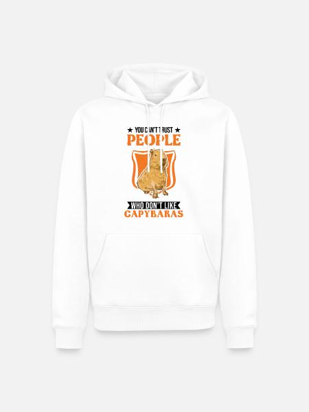 Capybara Gift Capibara - Men’s Premium Organic Hoodie - white
