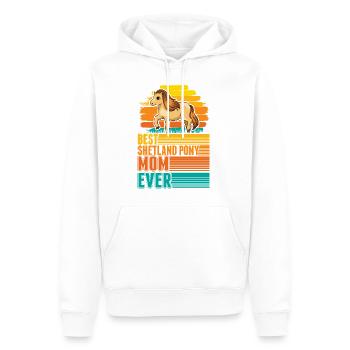 Best Shetland Pony Mom Ever Shetty Mama - Männer Premium Bio Hoodie - Weiß - Vorne - Nico (187cm)