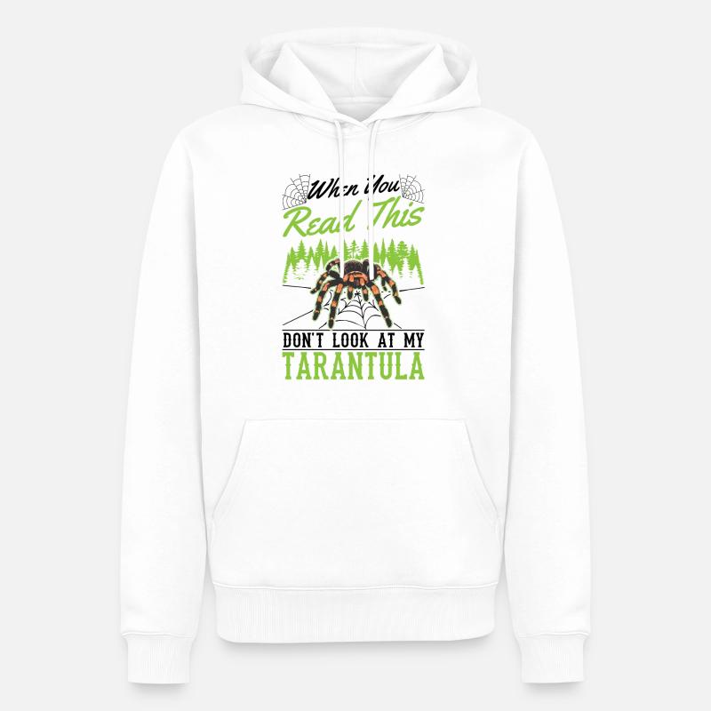 Tarantel Geschenk Spinne Tarantula - Männer Premium Bio Hoodie - Weiß