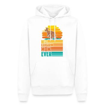 Meilleure maman kangourou de tous les temps Känguru Mama - Sweat à capuche Premium bio Homme - blanc - Devant - Nico (187cm)