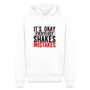 It's Okay Everybody Shakes Mistakes 4 - Männer Premium Bio Hoodie - Weiß - Vorne - Nico (187cm)