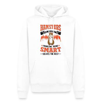 Hamster Besitzer Goldhamster Hamster - Männer Premium Bio Hoodie - Weiß - Vorne - Nico (187cm)