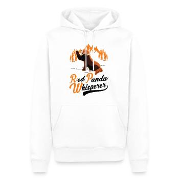 Roter Panda Flüsterer Red Panda Whisperer - Sweat à capuche Premium bio Homme - blanc - Devant - Nico (187cm)