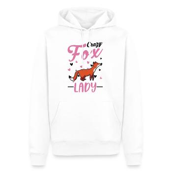 Verrückte Fuchs Lads Rotfuchs Frau - Männer Premium Bio Hoodie - Weiß - Vorne - Nico (187cm)