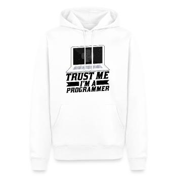 Trust Me I'm A Programmer - Männer Premium Bio Hoodie - Weiß - Vorne - Nico (187cm)