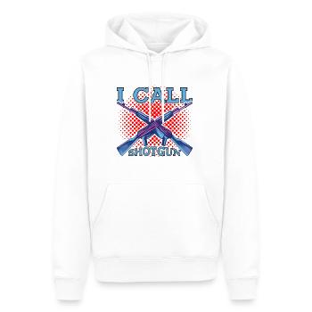 I Call Shotgun 9 - Männer Premium Bio Hoodie - Weiß - Vorne - Nico (187cm)