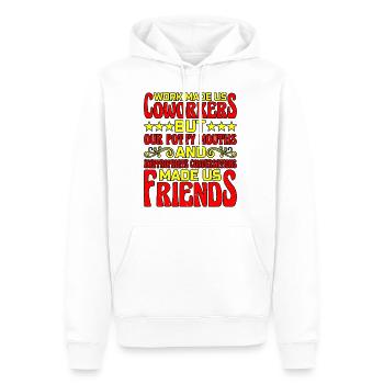 Our Inappropriate Conversations Made Us Friends 6 - Männer Premium Bio Hoodie - Weiß - Vorne - Nico (187cm)