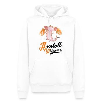 Axolotl Flüsterer Axolotl Whisperer - Männer Premium Bio Hoodie - Weiß - Vorne - Nico (187cm)