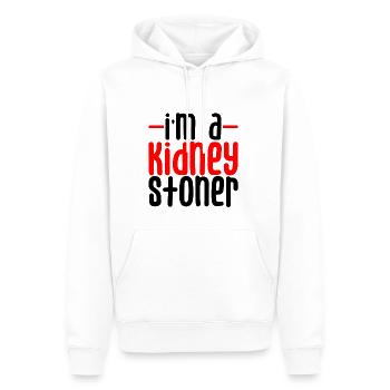 I'm A Kidney Stoner 3 - Männer Premium Bio Hoodie - Weiß - Vorne - Nico (187cm)