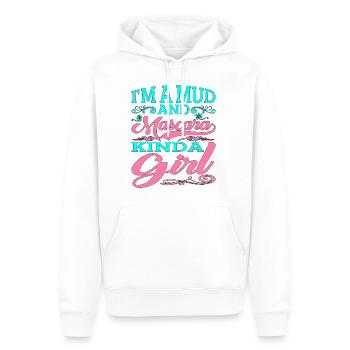 I'm A Mud And Mascara Kinda Girl 2 - Männer Premium Bio Hoodie - Weiß - Vorne - Nico (187cm)