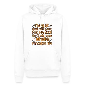 I'm Glad I Don't Have To Hunt For My Food 4 - Männer Premium Bio Hoodie - Weiß - Vorne - Nico (187cm)