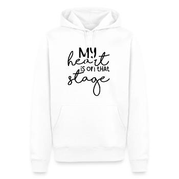 My Heart Is On That Stage 4 - Männer Premium Bio Hoodie - Weiß - Vorne - Nico (187cm)