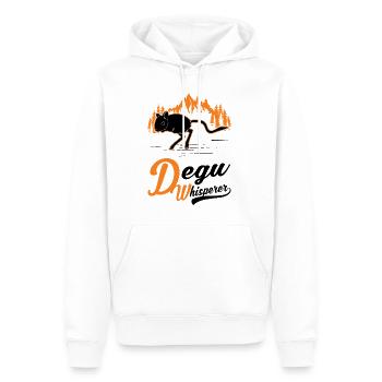Degu Whisperer Forest Degu - Sweat à capuche Premium bio Homme - blanc - Devant - Nico (187cm)