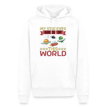 My Students Are Out Of This World 11 - Männer Premium Bio Hoodie - Weiß - Vorne - Nico (187cm)