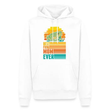 Meilleure maman grenouille - Sweat à capuche Premium bio Homme - blanc - Devant - Nico (187cm)