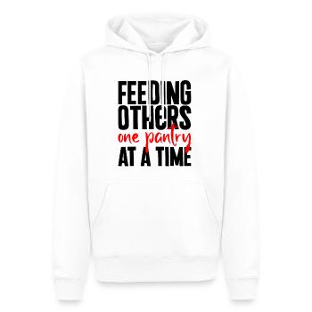 Feeding Others One Pantry At A Time - Männer Premium Bio Hoodie - Weiß - Vorne - Nico (187cm)
