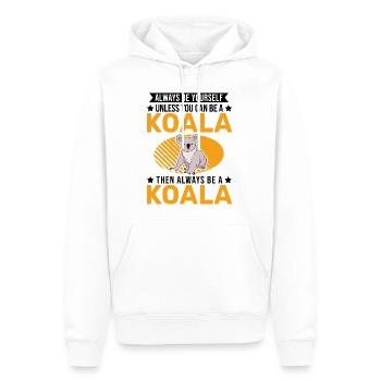 Always be yourself Koala - Männer Premium Bio Hoodie - Weiß - Vorne - Nico (187cm)