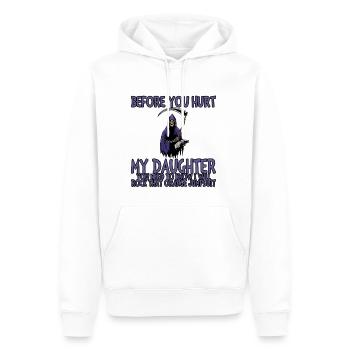 Vous devez savoir que je vais balancer cette combinaison orange4 - Sweat à capuche Premium bio Homme - blanc - Devant - Nico (187cm)