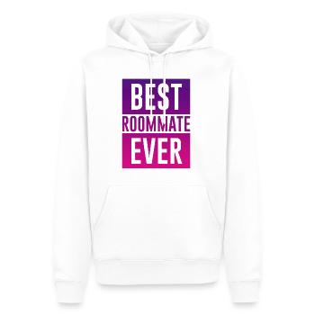 Meilleur colocataire de tous les temps 3 - Sweat à capuche Premium bio Homme - blanc - Devant - Nico (187cm)