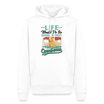 Capybara Cadeau Capibara Capybara - Sweat à capuche Premium bio Homme - blanc - Devant - Nico (187cm)
