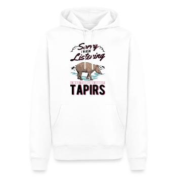 Tapir Geschenk Flachlandtapir Tapirdae Tapir - Männer Premium Bio Hoodie - Weiß - Vorne - Nico (187cm)