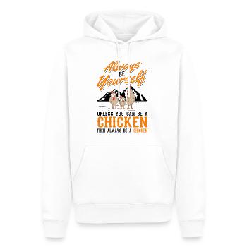 Chickens Chicken Breeding Chicken Farmer - Men’s Premium Organic Hoodie - white - Front - Nico (187cm)