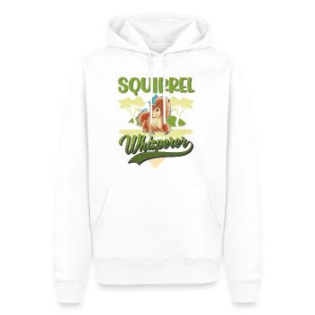 Eichhörnchen Flüsterer - Männer Premium Bio Hoodie - Weiß - Vorne - Nico (187cm)