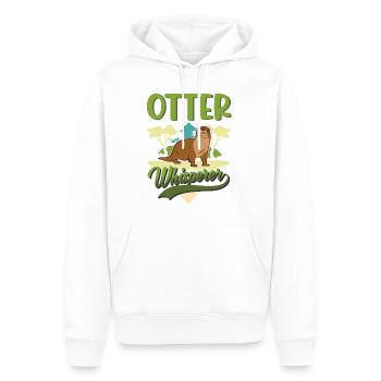 Otter Flüsterer Fischotter Geschenk Seeotter - Männer Premium Bio Hoodie - Weiß - Vorne - Nico (187cm)