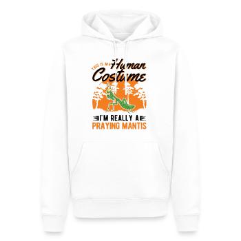 Mante religieuse Mante Mante Mante Mante - Sweat à capuche Premium bio Homme - blanc - Devant - Nico (187cm)