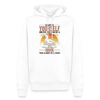 Geese Gift Goose Lovers Goose Breeders - Men’s Premium Organic Hoodie - white - Front - Nico (187cm)