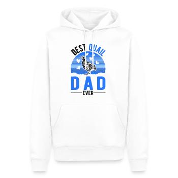 Meilleur papa de caille - Sweat à capuche Premium bio Homme - blanc - Devant - Nico (187cm)