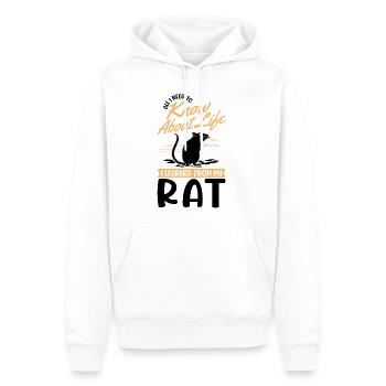 Rat Rat domestique Rat Propriétaire - Sweat à capuche Premium bio Homme - blanc - Devant - Nico (187cm)