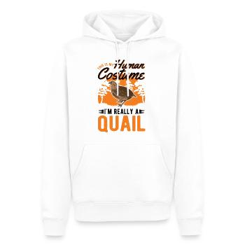 Wachtel Halloween Quail Costume Humain - Sweat à capuche Premium bio Homme - blanc - Devant - Nico (187cm)