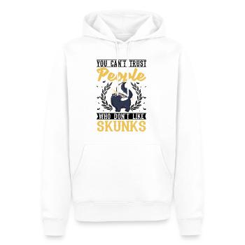 Stinktier Liebhaber - Männer Premium Bio Hoodie - Weiß - Vorne - Nico (187cm)